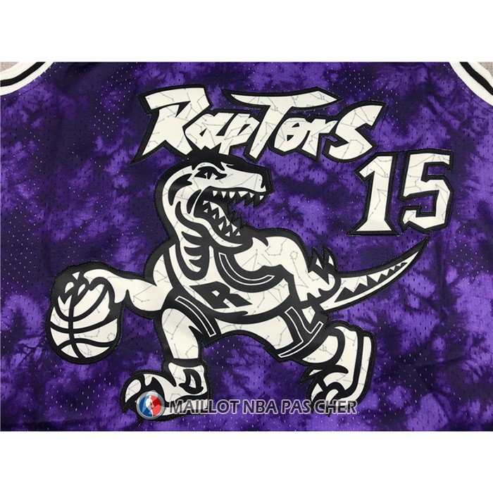 Maillot Tornto Raptors Vince Carter No 15 Galaxy Volet