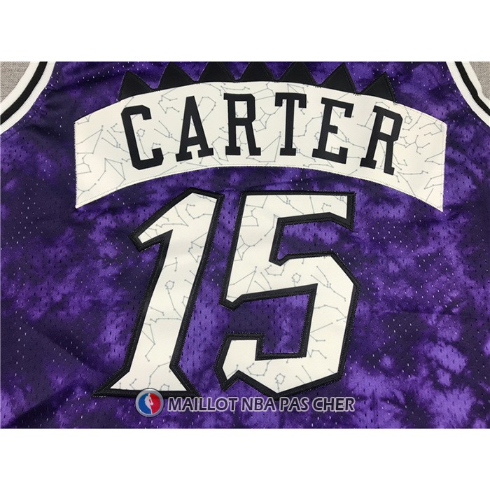 Maillot Tornto Raptors Vince Carter No 15 Galaxy Volet