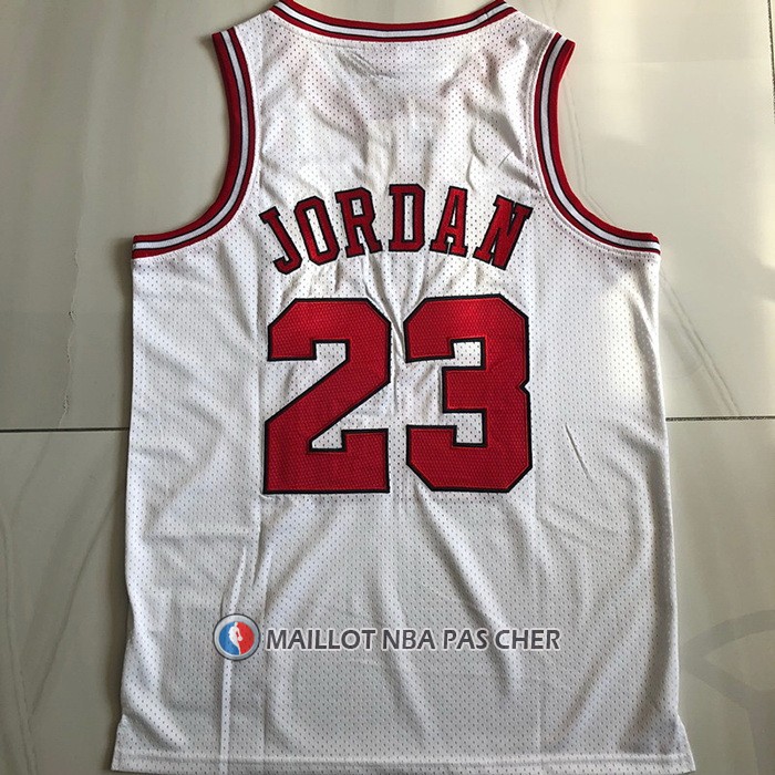 Maillot Chicago Bulls Michael Jordan NO 23 Mitchell & Ness 1995-96 Blanc