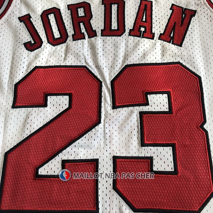 Maillot Chicago Bulls Michael Jordan NO 23 Mitchell & Ness 1995-96 Blanc