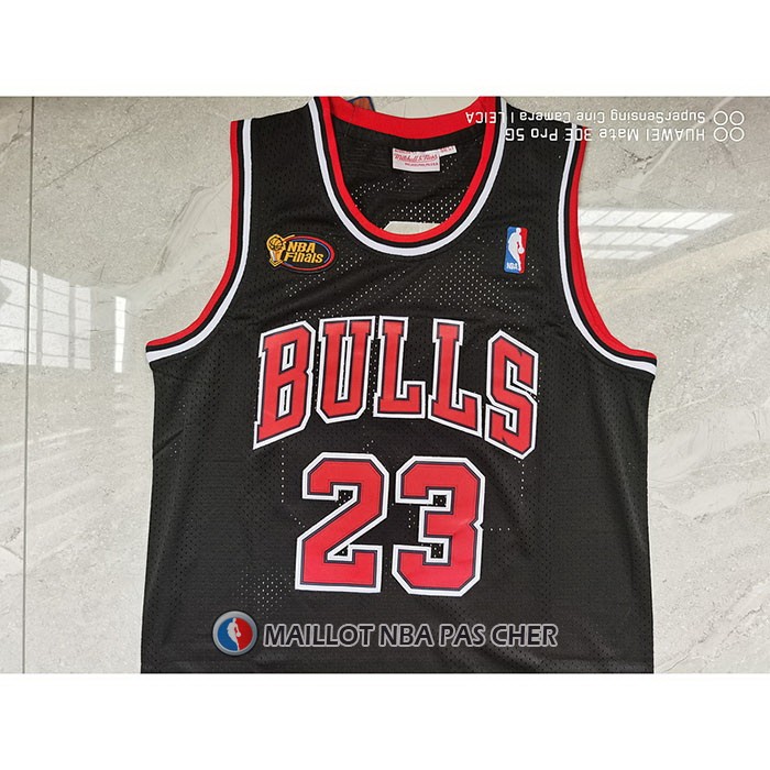 Maillot Chicago Bulls Michael Jordan No 23 Mitchell & Ness 1997-98 Noir