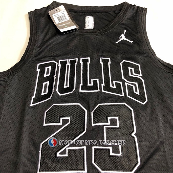 Maillot Chicago Bulls Michael Jordan NO 23 MVP Noir