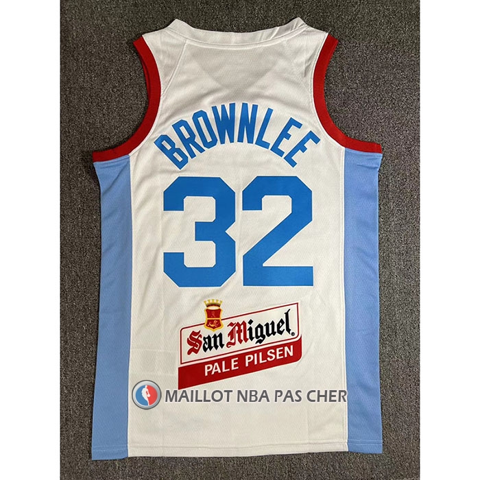 Maillot Philippine Justin Brownlee NO 32 Jeux Olympiques 2024 Blanc