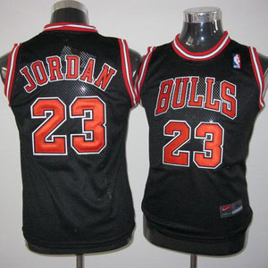 Maillot Enfant de Jordan Chicago Bulls #23 Noir