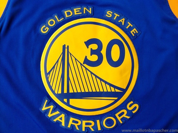 Maillot Bleu Curry Golden State Warriors Revolution 30